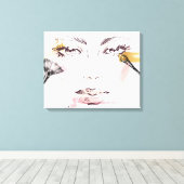 Aquarellbild Leinwanddruck (Insitu (Holzboden))