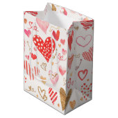 Aquarellbild Mittlere Geschenktüte (Vorderseite Schrägansicht)