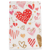 Aquarellbild Mittlere Geschenktüte (Vorderseite)