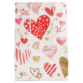 Aquarellbild Mittlere Geschenktüte (Rückseite)