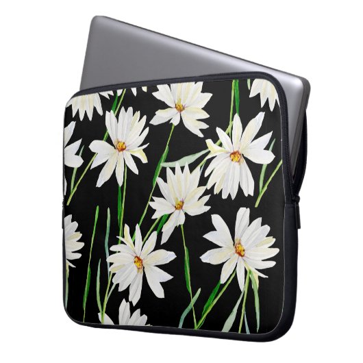 Aquarellbild-Muster Laptopschutzhülle (Vorderseite Links)