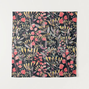 Aquarellbild nahtlose Blume m Wandteppich