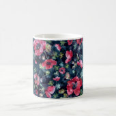 Aquarellbild. Nahtloses Muster. Bouquet Kaffeetasse (Mittel)