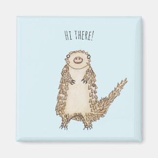 Aquarellbild Pangolin Illustration Magnet