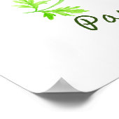 Aquarellbild Parsley Illustration Poster (Ecke)