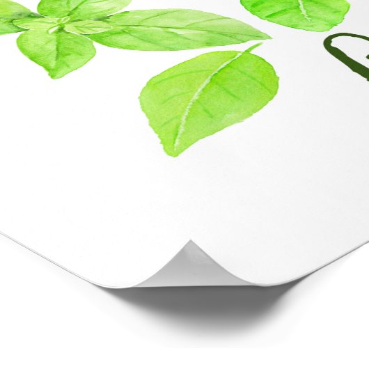 Aquarellbild Poster (Ecke)