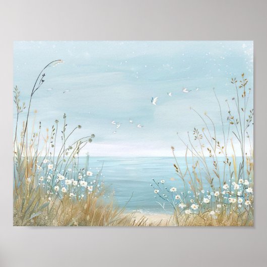 Aquarellbild Poster (Vorne)