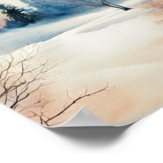 Aquarellbild-Poster Poster (Ecke)