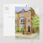 Aquarellbild Postkarte (Vorne/Hinten)