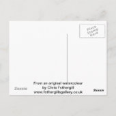 Aquarellbild Postkarte (Rückseite)