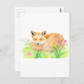 Aquarellbild Postkarte (Vorne/Hinten)