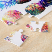 Aquarellbild und Ananas Puzzle (Seite)