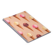 Aquarellbild von Eis. Nahtlose Pappe Notizblock (Rechte Seite)