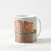 Aquarellbild von Paphos Castle Kaffeetasse (VorderseiteRechts)
