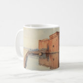 Aquarellbild von Paphos Castle Kaffeetasse (Vorderseite Links)