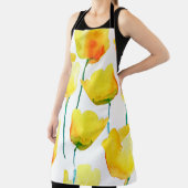 Aquarellbild von Tulpen. Nahtloses Pattern Schürze (InSitu)