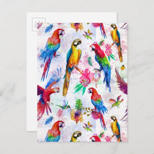 Aquarellbilder 2 postkarte (Vorne/Hinten)