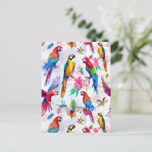 Aquarellbilder 2 postkarte (Stehend Vorderseite)