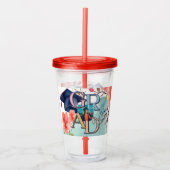 Aquarellbilder-Abschluss Acryltrinkbecher (Vorderseite)