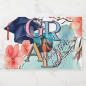 Aquarellbilder-Abschluss Alkoholflaschenetikett (Einzelnes Label)