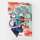 Aquarellbilder-Abschluss Banner (Vertikal)