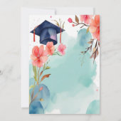 Aquarellbilder-Abschluss Einladung (Rückseite)