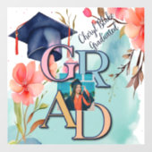 Aquarellbilder-Abschluss Fensteraufkleber (Blatt)