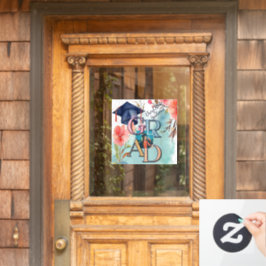 Aquarellbilder-Abschluss Fensteraufkleber