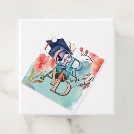 Aquarellbilder-Abschluss Geschenkanhänger (Beispiel)