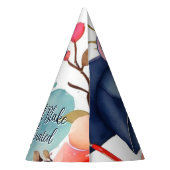 Aquarellbilder-Abschluss Partyhütchen (Rückseite)