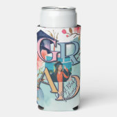 Aquarellbilder-Abschluss Selters Dosenkühler (Seltzer Vorderseite)