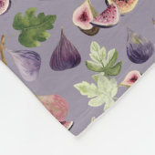 Aquarellbilder auf lila Pflaumendecke Fleecedecke (Ecke)