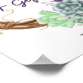 Aquarellbilder Babyduschkarten und Geschenke Poster (Ecke)