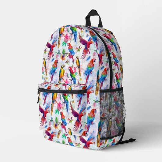 Aquarellbilder Bedruckter Rucksack (Rückseitige Ecke Rechts)