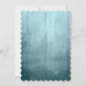 Aquarellbilder Bird Aquamarines Brautparty Einladung (Rückseite)