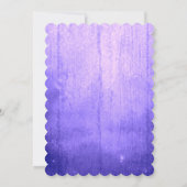 Aquarellbilder Bird Lila Brautparty Einladung (Rückseite)