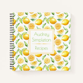 Aquarellbilder Blätter Square Rezept Buch |