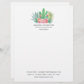 Aquarellbilder Briefbogen (Vorne/Hinten)