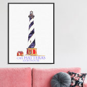 Aquarellbilder Cape Hatteras Leuchtturm Poster