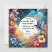 Aquarellbilder Christlich Ostern Feiertagskarte (Vorderseite)