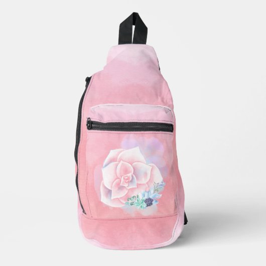 Aquarellbilder Crossbody Bag (Vorderseite)