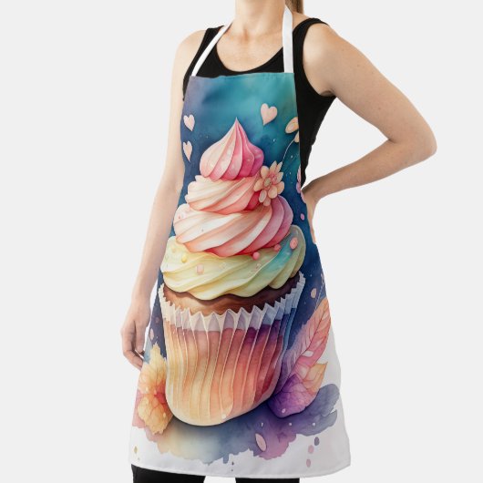 Aquarellbilder Cupcake Schürze (InSitu)