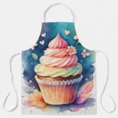 Aquarellbilder Cupcake Schürze (Vorderseite)