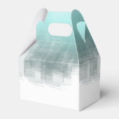 Aquarellbilder Danke Aquamarin V2 ID774 Geschenkschachtel (Rückseite)