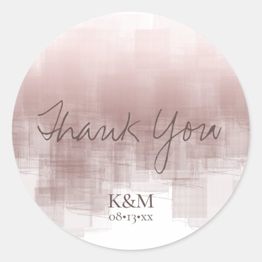 Aquarellbilder Danke Cinnamon ID774 Runder Aufkleber (Vorderseite)