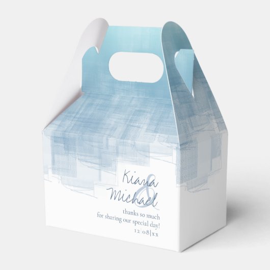 Aquarellbilder Danke Dusty Blue2 ID774 Geschenkschachtel (Vorderseite)