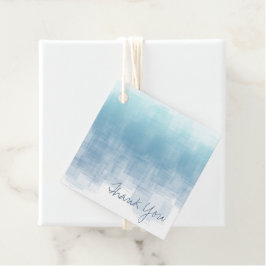 Aquarellbilder Danke Dusty Blue ID774 Geschenkanhänger