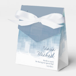 Aquarellbilder Danke Dusty Blue ID774 Geschenkschachtel