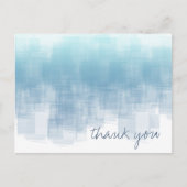 Aquarellbilder Danke Dusty Blue ID774 Postkarte (Vorderseite)