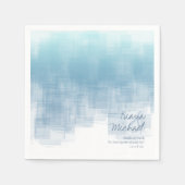 Aquarellbilder Danke Dusty Blue ID774 Serviette (Vorderseite)